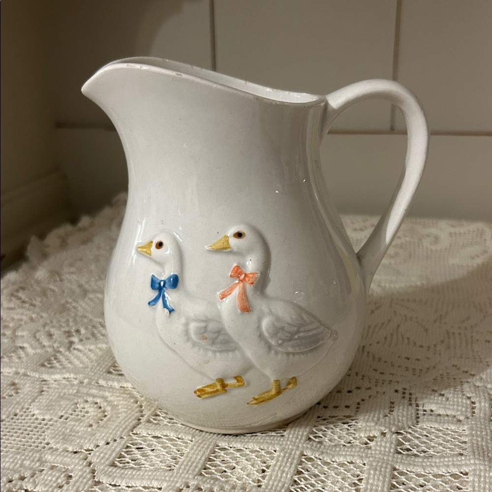 Vintage Otagiri Goose Pitcher